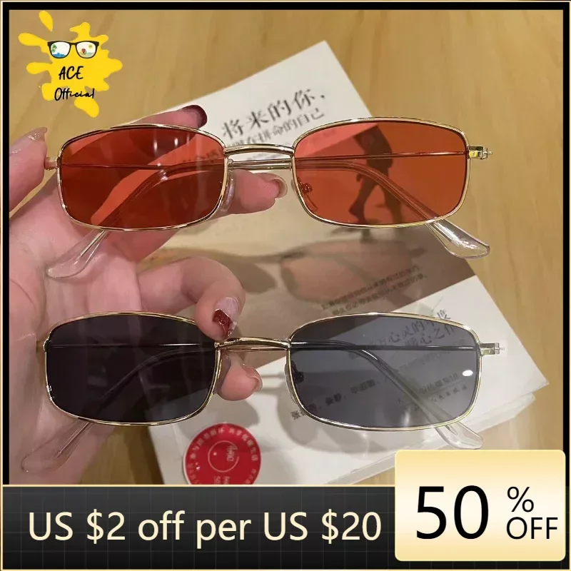 Candy Color Vintege Metal Cat Eye Sunglasses UV400 Female Summer Street Eyewear for Women Korea Style Gafas De Sol