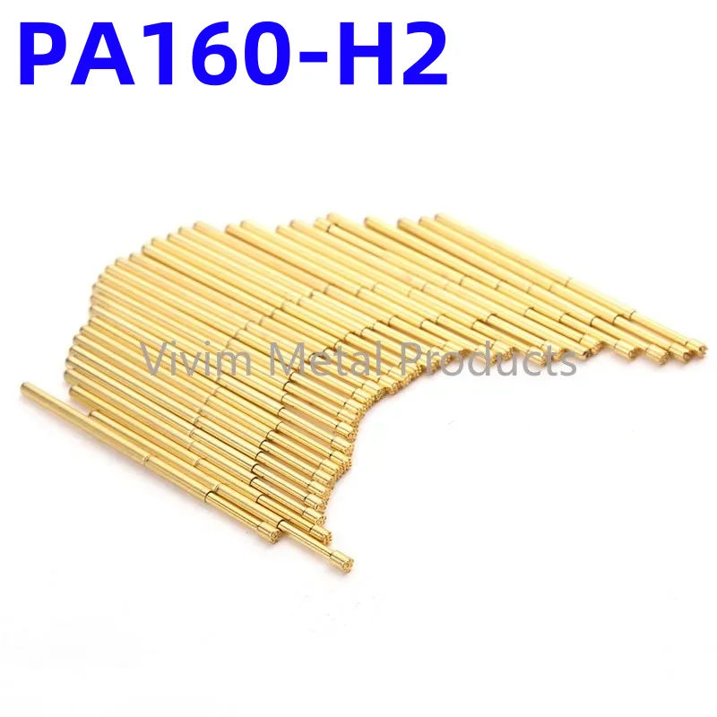 

100PCS PA160-H2 24.5mm 9-claw Plum Blossom Head Test Pin Dia 1.50mm Needle Spring Test Probe P160-H2 Test Pogo Pin P160-H