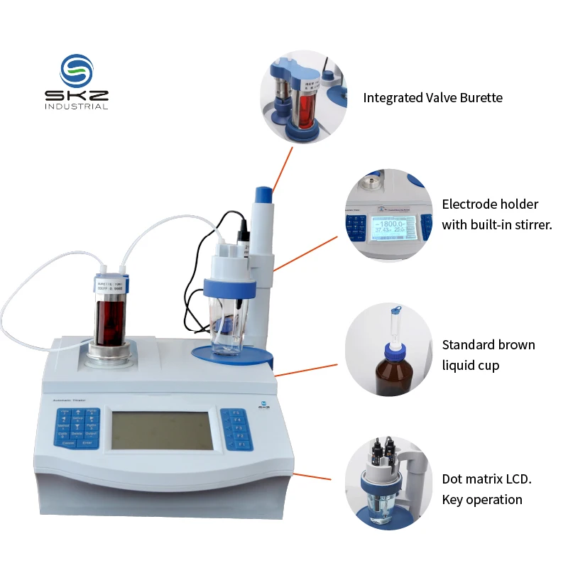 2026SKZ1043B Automatic Titration System Burette Valve Integrated Design Power protection  Automatic Potentiometric Titrator