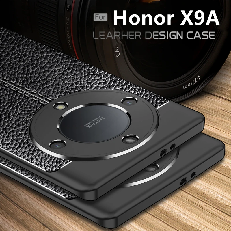 For Honor X9A Case Cover For Huawei Honor X9A Capas Armor Phone Bumper Shockproof New Back Soft TPU Leather For Fundas Honor X9A