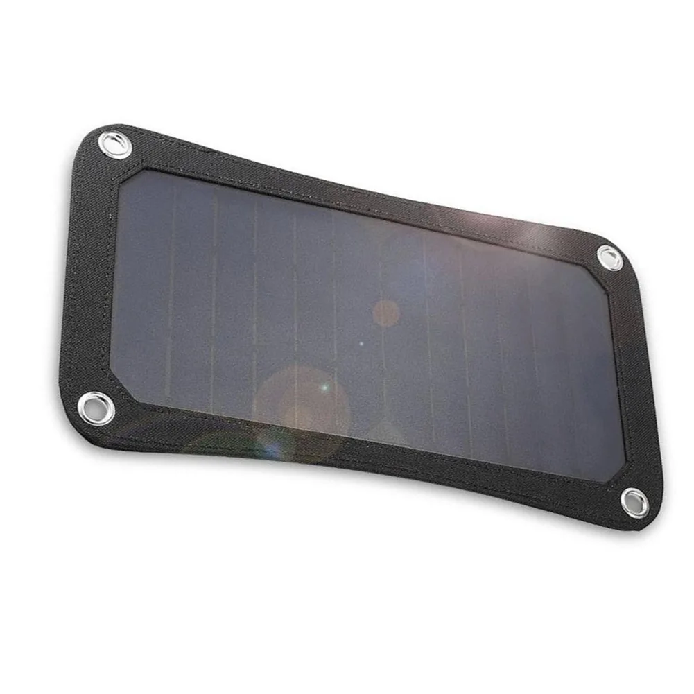 10W Monocrystalline Solar- Panel 5V 1.5A Portable Solar- Charging Pack For Mobile Phone Hiking Camping Outdoor- Power Supply