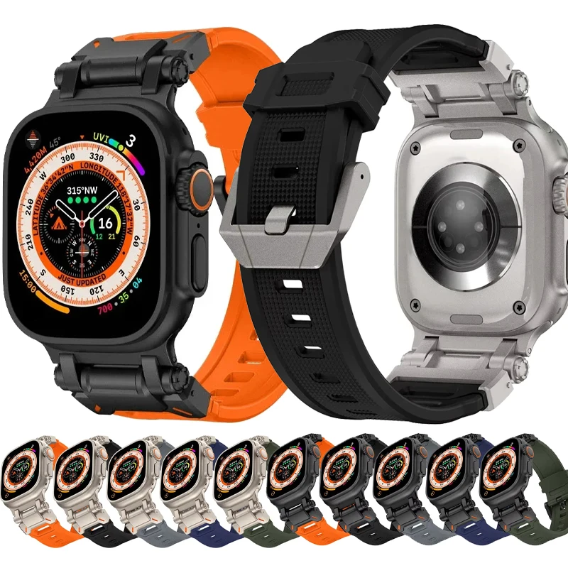Silikonarmband für Apple Watch Serie 11 10 46 mm 9 8 7 SE3 42 mm 44 mm 45 mm Sport-Armband ohne Lücken für iWatch Ultra 3 2 49 mm Band