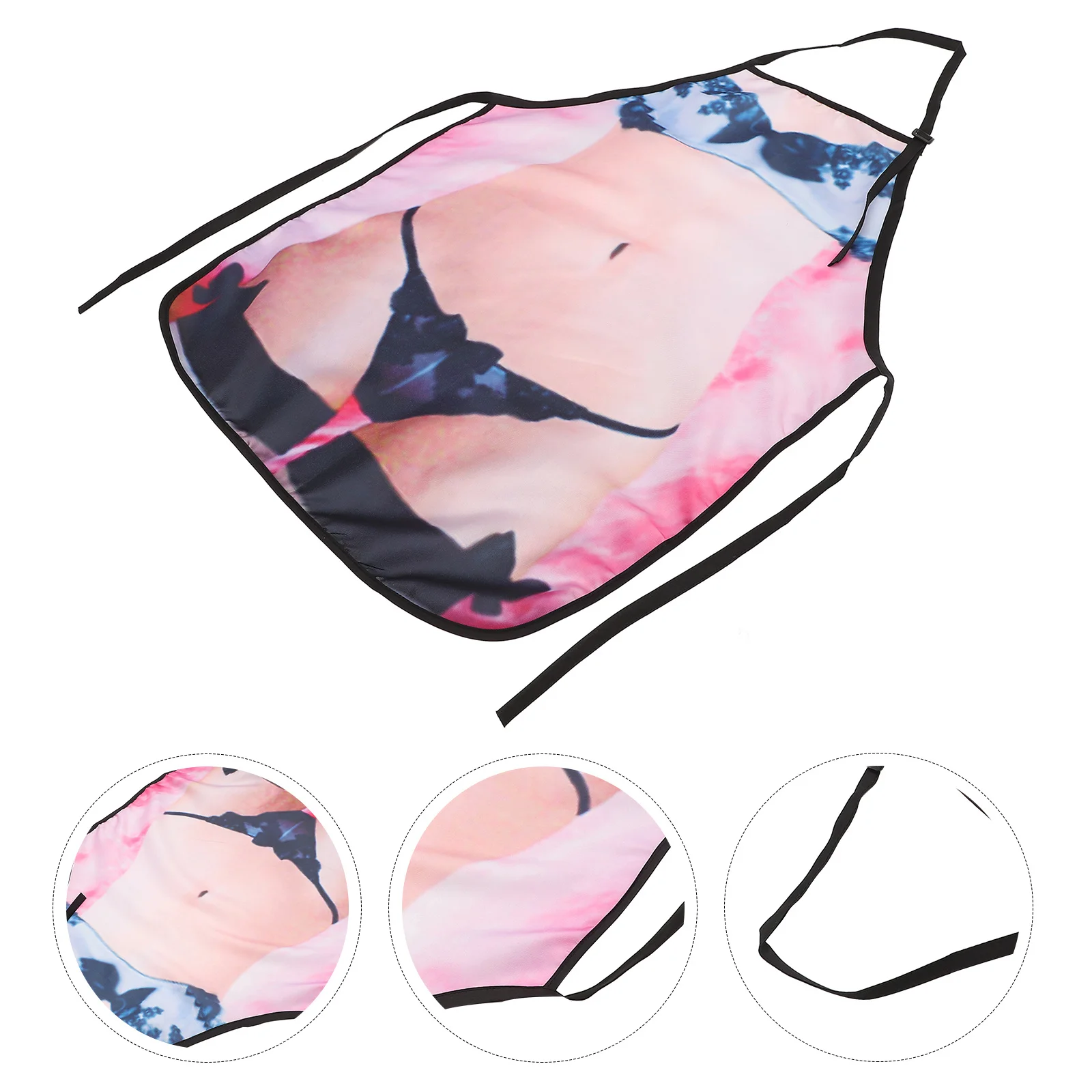 

Funny Waterproof Apron for Adults Creative Body Pattern Prank Gift for Women Cooking Baking Party Favors Reusable Kitchen Gag