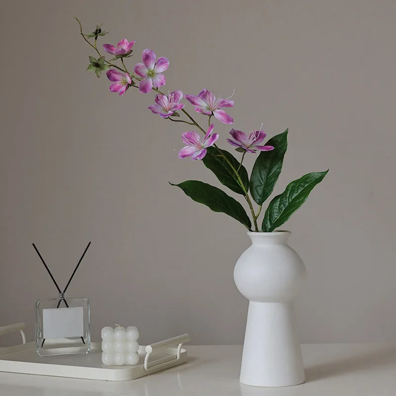 New Simulation Artificial Jasmine Hanging Flowers Decorative Balcony Art Artificial Silk Flowers Hanging Decor For Wedding