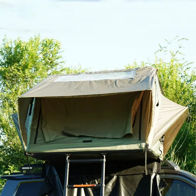 SUV Pickup Truck Overland Outdoor Camping Soft Shell Rooftop Tent Double Layer Oxford Fabric Four-Season 3000mm+ Waterproof