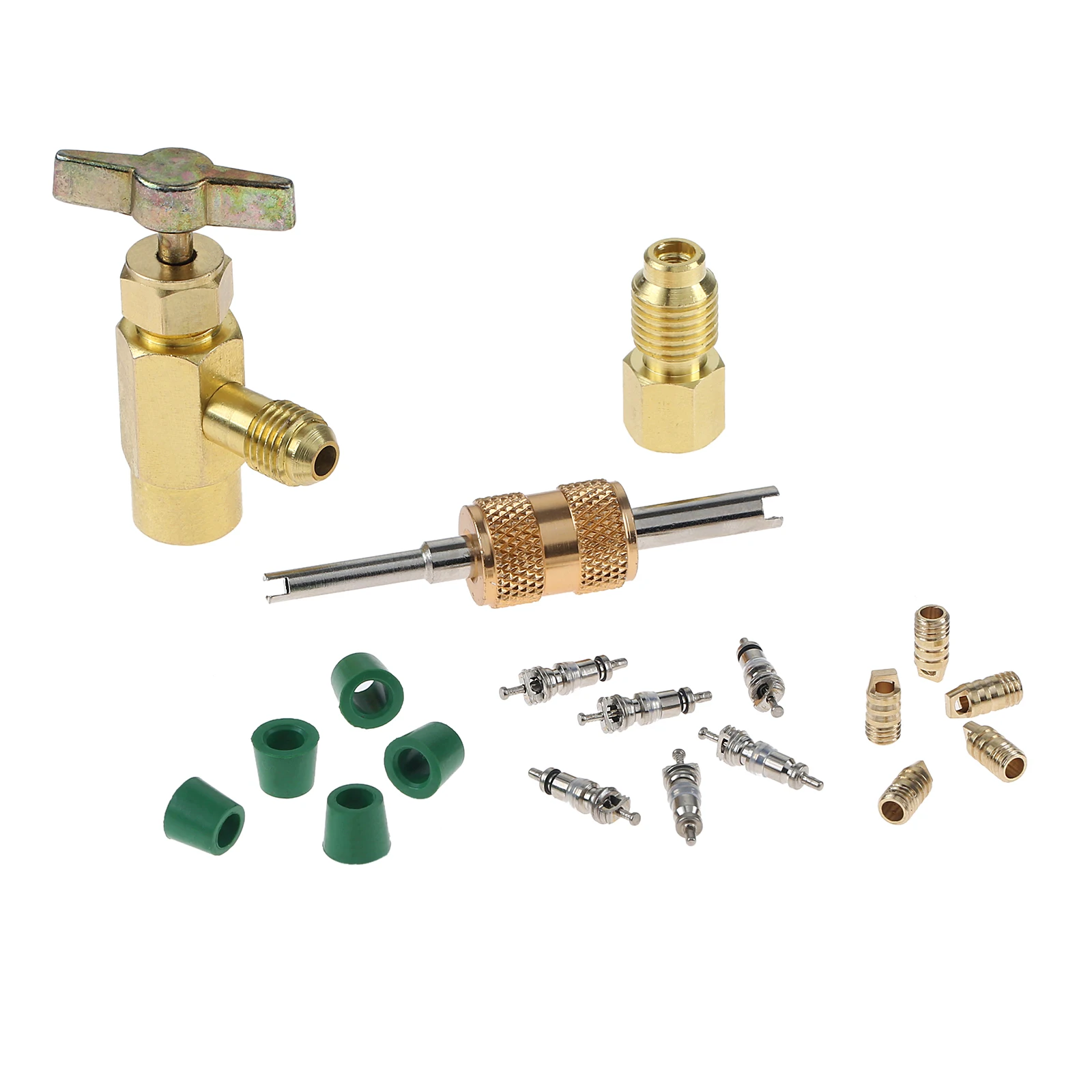 7/16 "żeński do 1/4" samonastawny Adapter do zaczepu samonastawnego ładowania i K-28 kompatybilnych puszek chłodniczych — zdjęcie 4