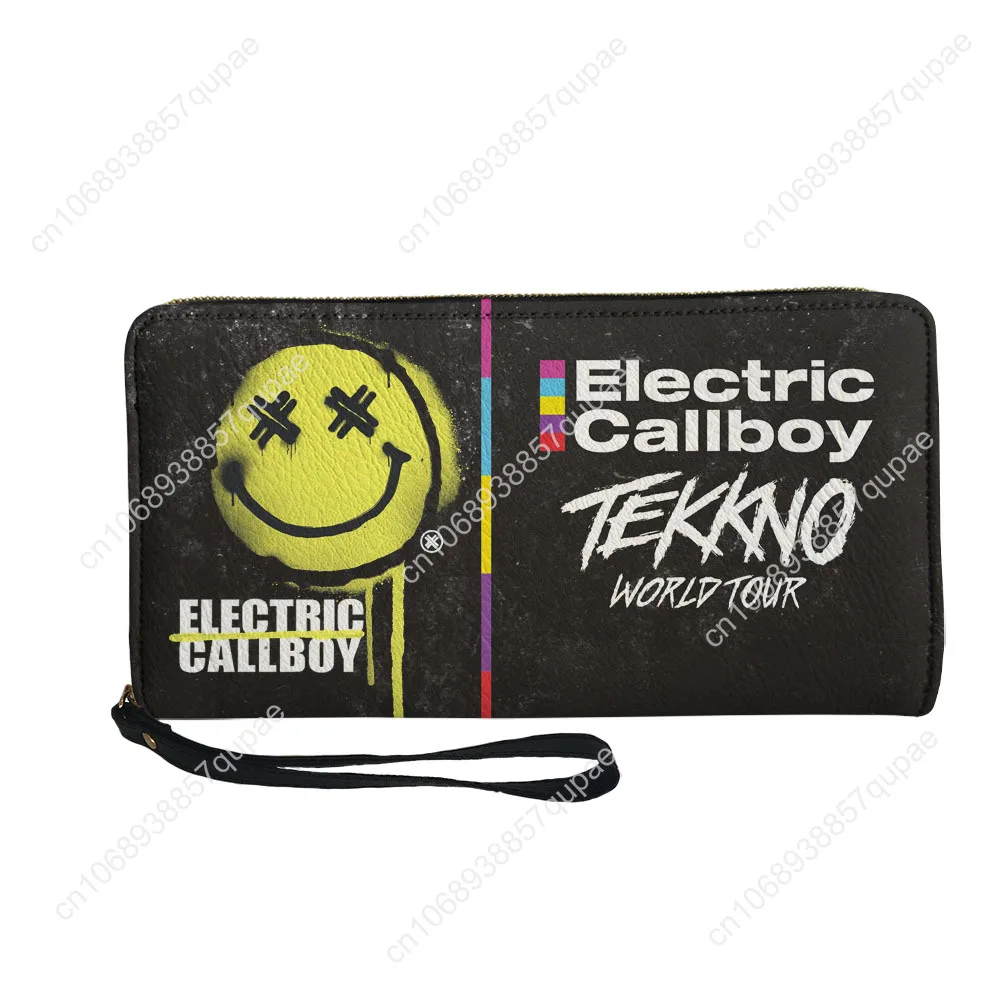 Electric Callboy Electronic Band Custom Wallet Purse Mens Womens Zipper Long Wallets Double Print  Portable Wallet Gift Bag