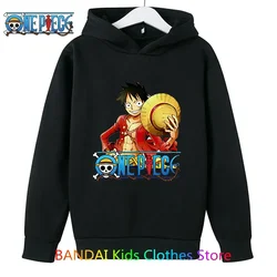 One Piece Hoodie Kids Sweatshirt Anime Luffy Hoodie Kids Coat Baby Boys Girls Clothing Sudaderas Autumn Warm Sweater