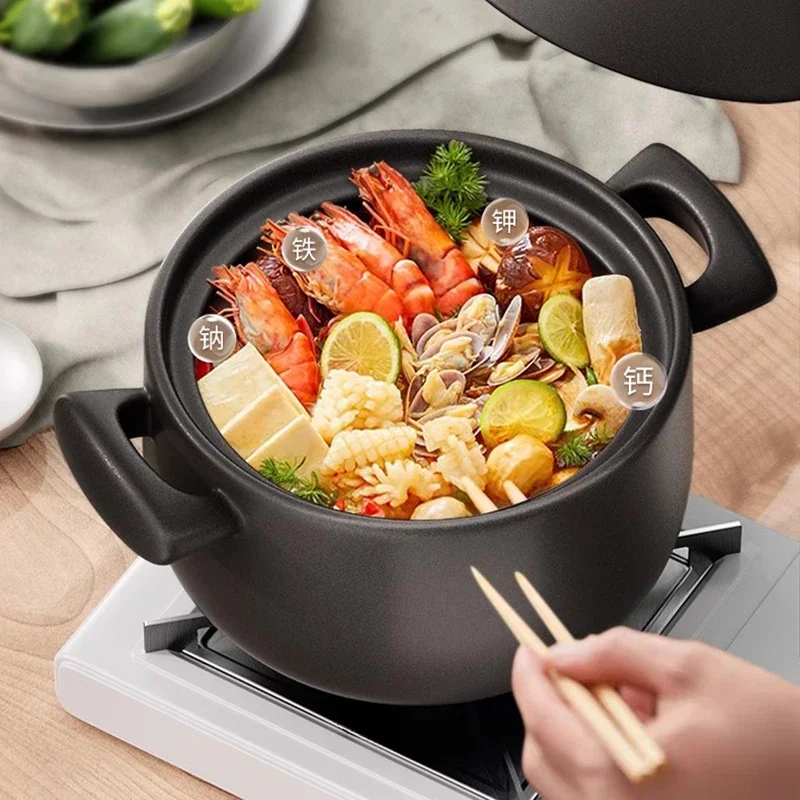 Ceramics Korean Soup Pot Nonstick Ramens Noodles Tomato Wok Dining Instant Dishes Small Lazy Utensilios De Cozinha Kitchenware