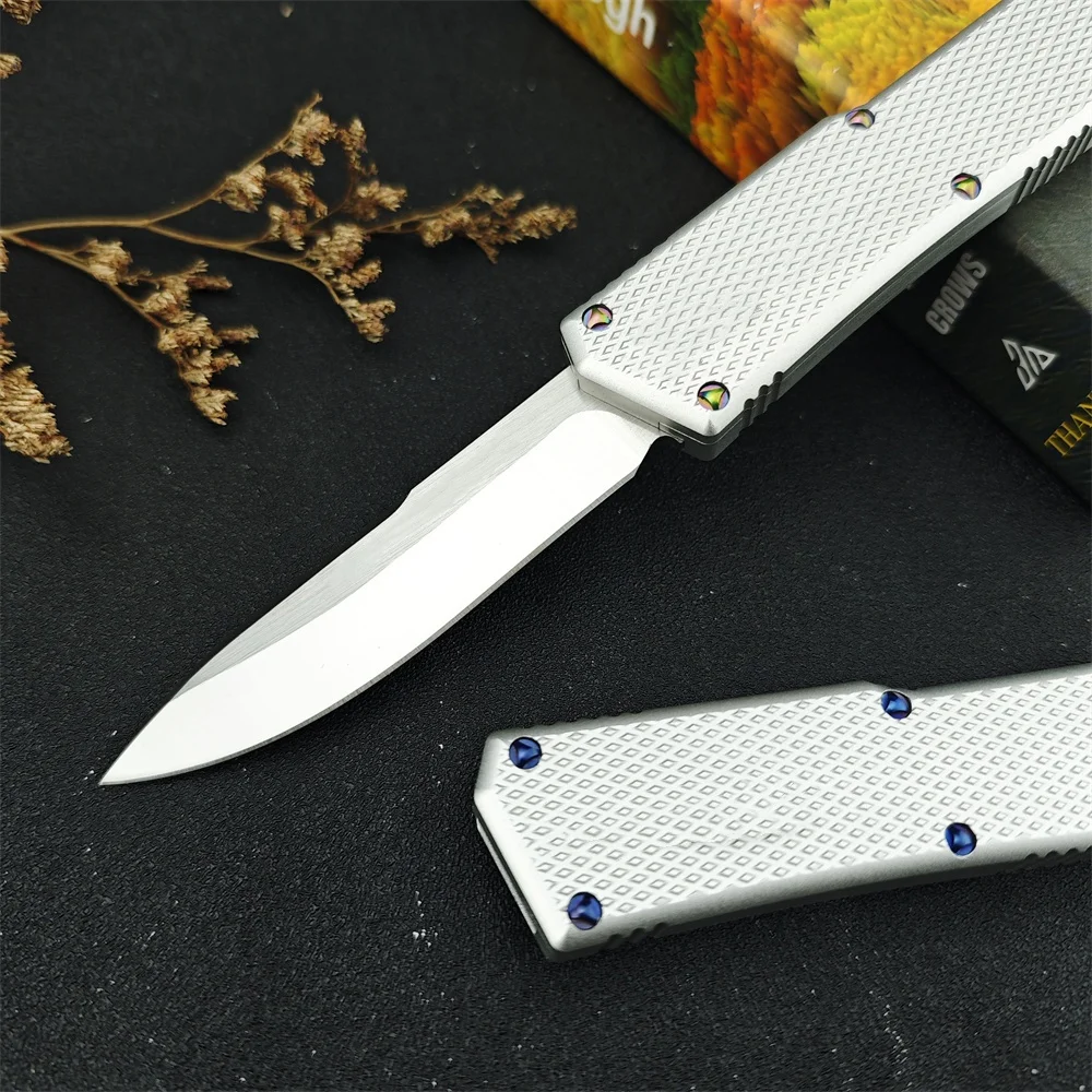 MICR CobraTec Folding Pocket Knife D2 Blade T6 Aluminum Handles Outdoor Camping Hunting Knives Tactical Military Edc Multitool