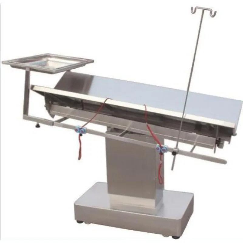 

Double Animal Operating Table Electric Metal Surgery Table for Veterinary Use Hydraulic and Manual Power Source