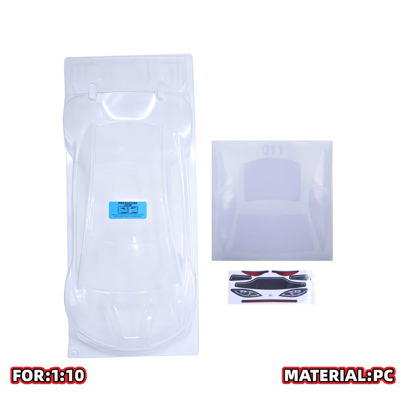 ZooRacing Wolverine ZR‑0011 1/10 Touring Car Body, 190mm Clear Polycarbonate Unpainted RC On‑Road Car Shell Replacement Parts - view 5