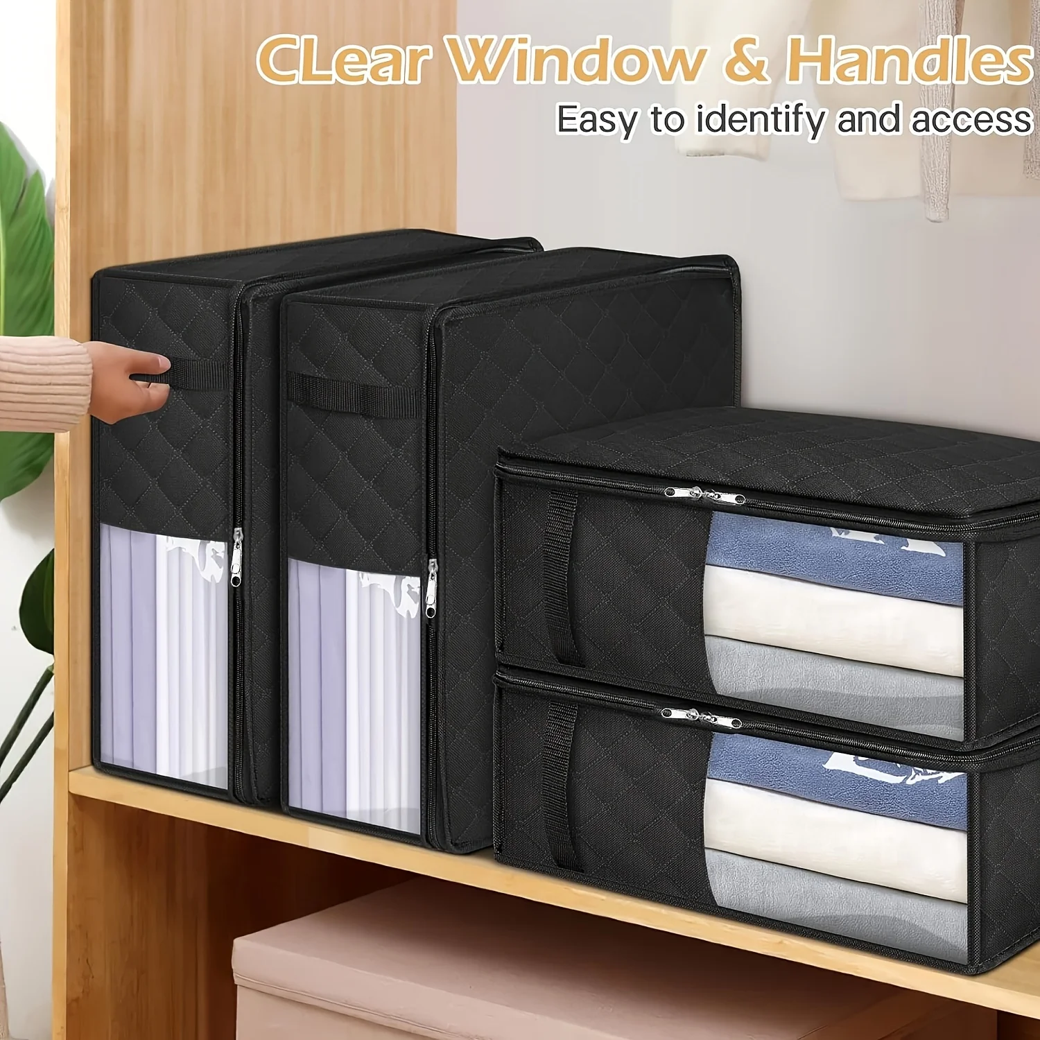Draps de lit, vêtements, couvertures, sacs de rangement avec fermetures éclair, adaptés aux couvertures, literie, armoires, chambres à coucher, gain de place