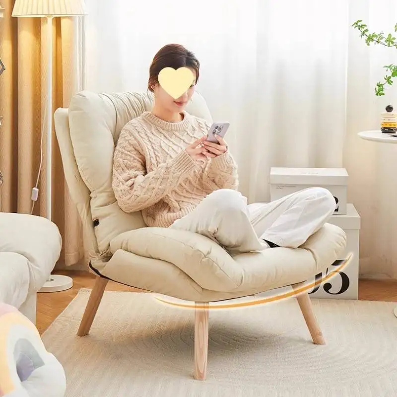 

Beige Design Living Room Chairs Luxury Cushion Nordic Reading Living Room Chairs Lounge Lazy Sedia Da Scrivania Home Furniture