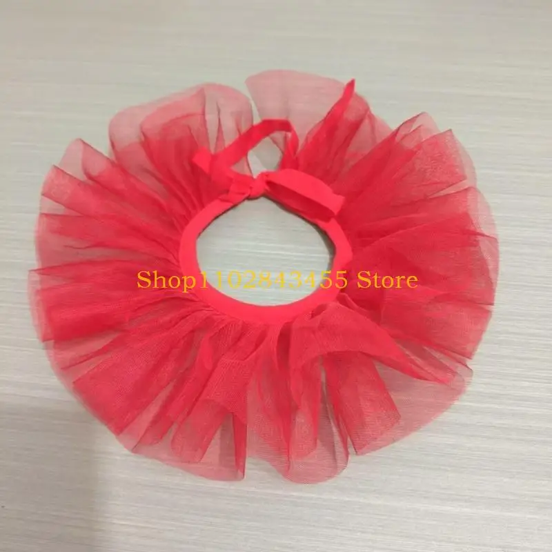 49MC Children Layered Ruffled Choker False Collar for Halloween and Theatrical Props