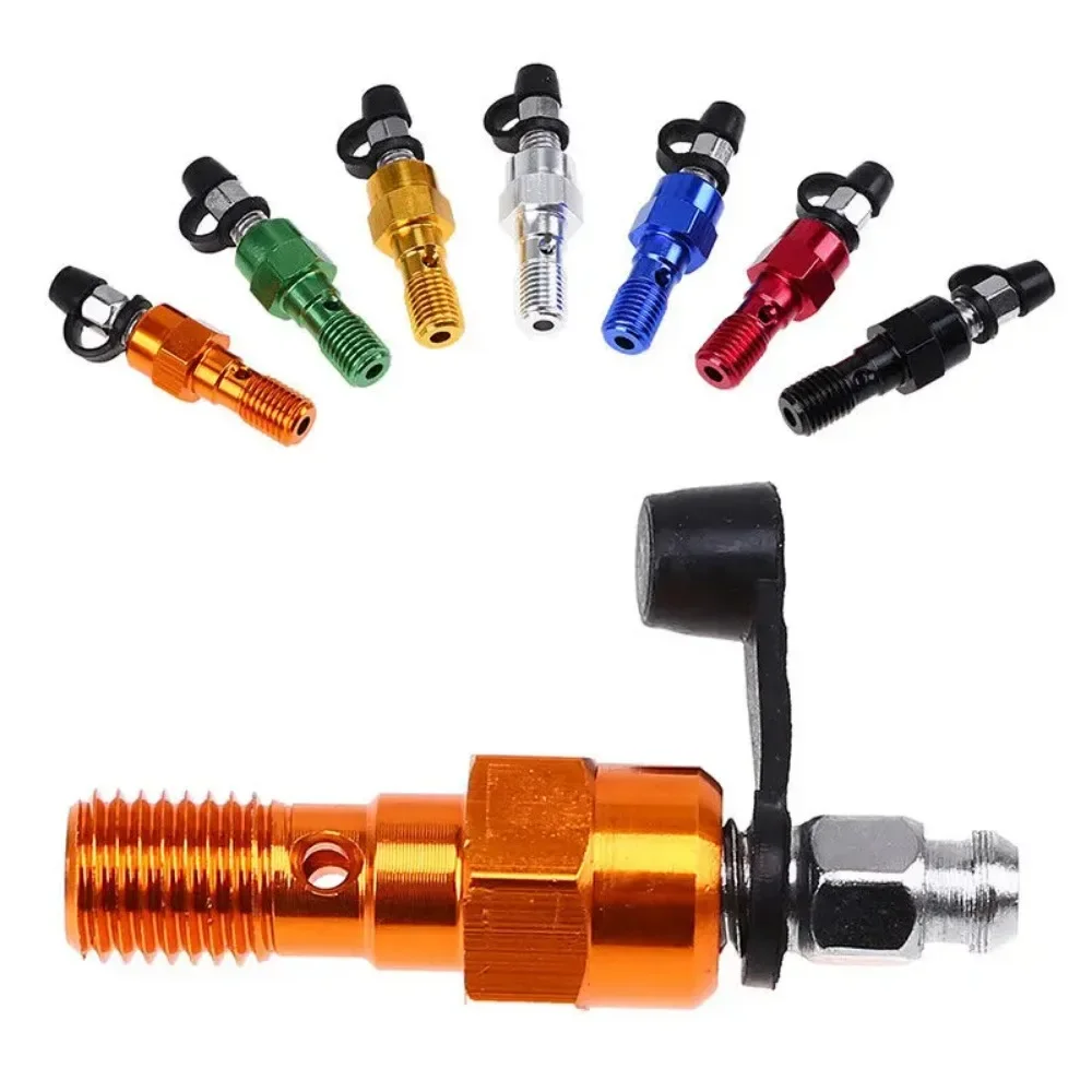 M10x1.0mm Motorcycle Brake Cylinder Caliper Bleed Screw Single Banjo Bolt Replacement of aluminum accessory screws