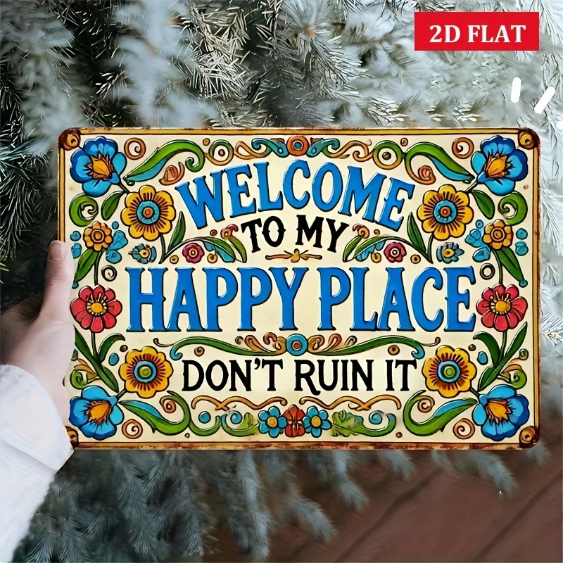 Print Rectangular Metal Sign, 