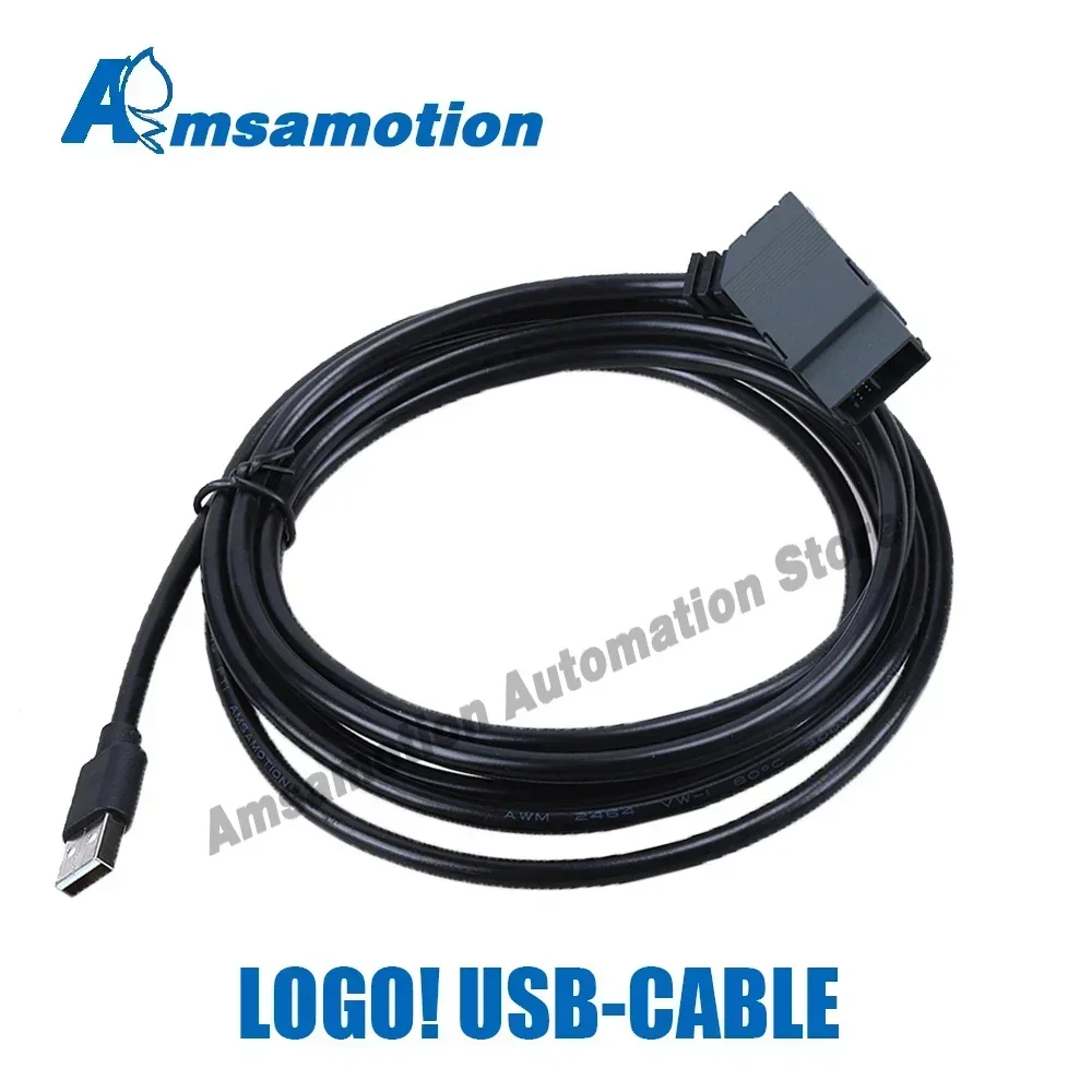 AMSAMOTION USB-LOGO Suitable for USB-LOGO Siemens Logo Series PLC  1MD08 1FB08 6ED1057-1AA01-0BA0 2.5m