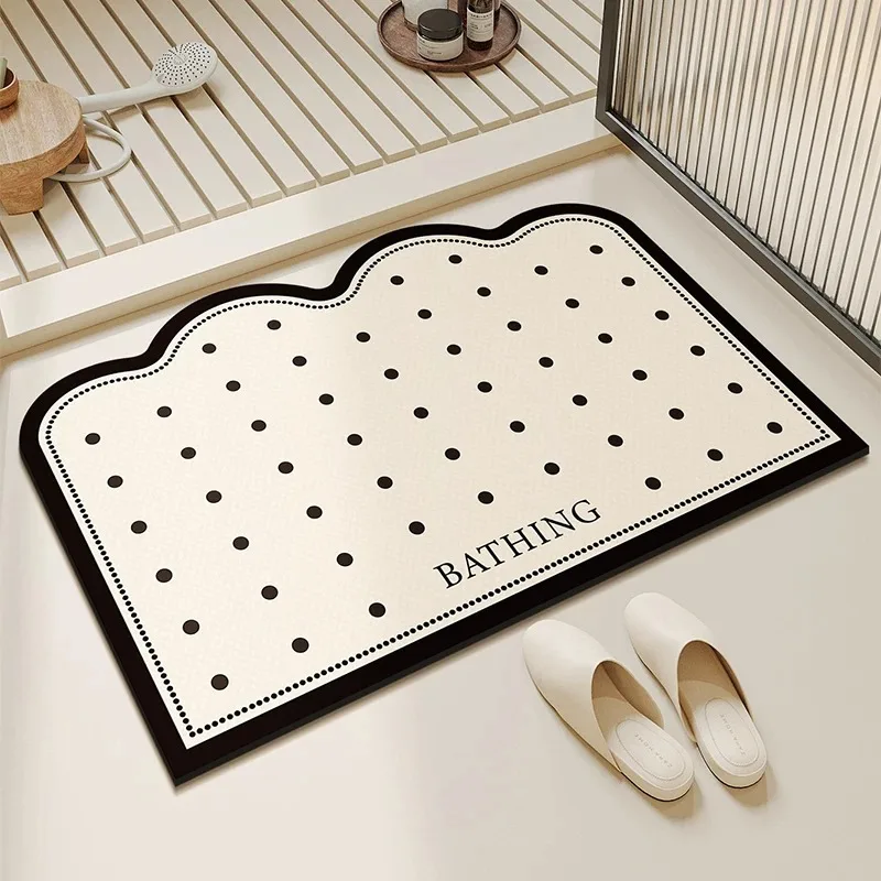 Bathroom Rug Super Absorbent Non-slip Floor Mat Minimalist Carpet Toilet Area Doormat Quick-drying Home Decoration Carpets 욕실 카펫