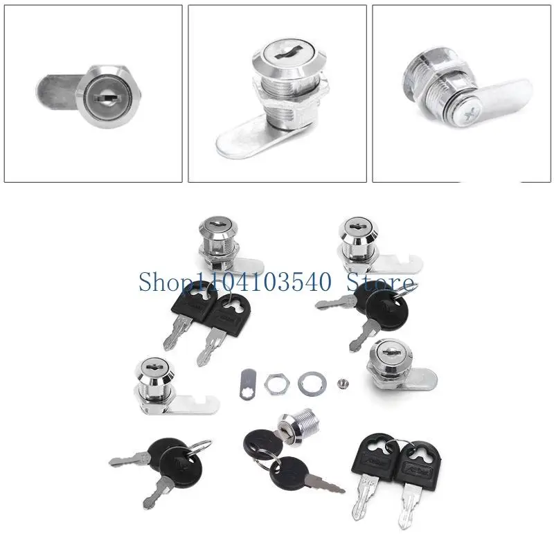 02DC 10-30mm Lock Filing Cabinet Post Mailbox Drawer Cupboard Locker 2 for Key