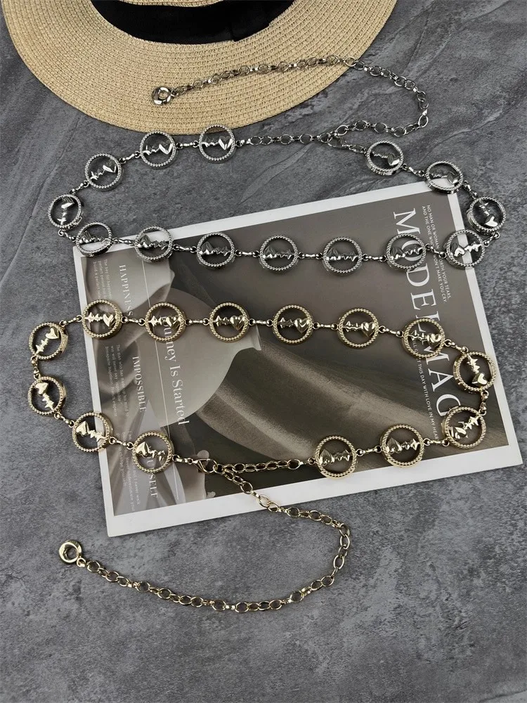 

Модный ремень с металлической цепочкой, женский золотой, серебряный корсет, женский пояс, пальто, пояс, платье, узкий пояс J1556