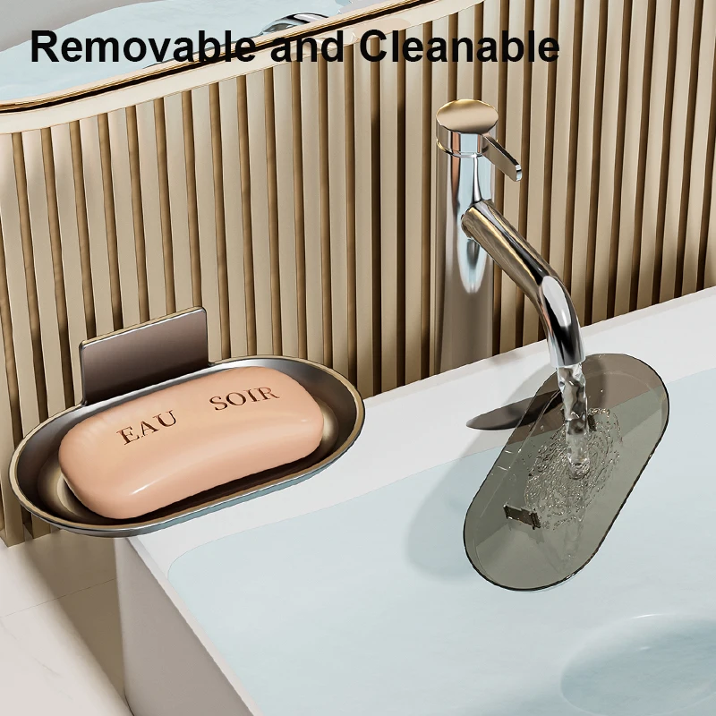 الحمام سبائك الألومنيوم صحن الصابون الحرة اللكم الحائط الصابون الإسفنج حامل المنظم اكسسوارات حامل الصابون المطبخ #2