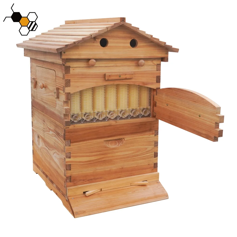 

2026 High-Quality Eco-Friendly Wooden BeehivesBeekeeper Equipment Smart Automatic Honey High Flowing Bee House Hive Auto Fir Ful