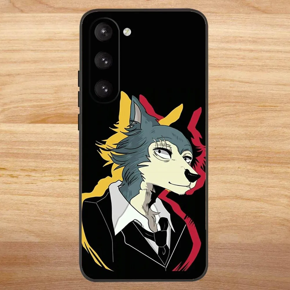 B-Beastars Phone Case For Samsung S23,23,22,30,21,10,9,Note20 Ultra,Lite,Ultra,5G,Plus,FE,Black Soft Case