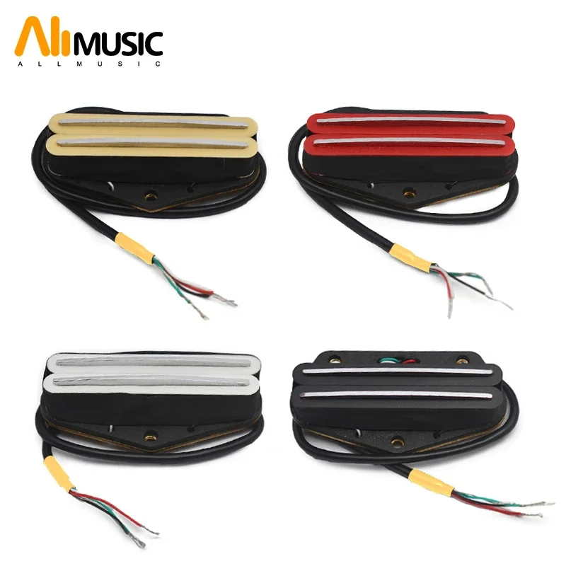 TL Style Alnico 2 Bridge Pickup Double Rail Humucker 4 Conduct Output 9K Alnico II Coil Splitting Electric Guitar Parts