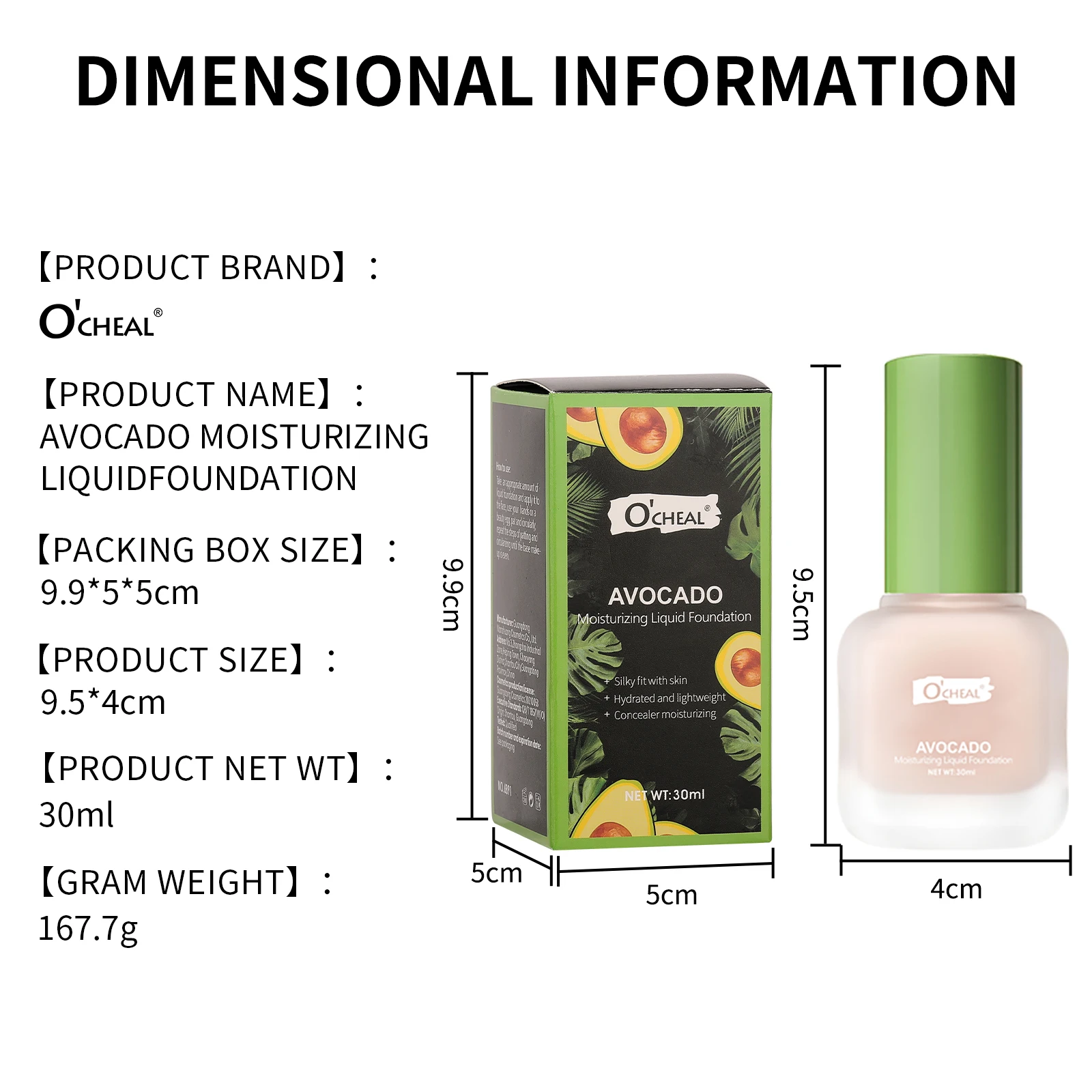 Crema de base facial OCHEAL, maquillaje con Control de aceite, crema BBCream mate, resistente al agua, corrector duradero, crema líquida de cobertura completa CC