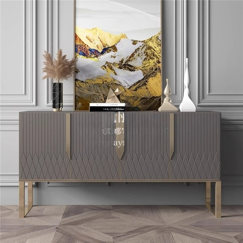 X-S Light luxury door entrance cabinet decorative cabinet modern simple art dining side cabinet HG