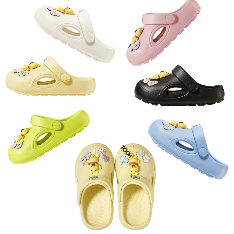 

Cartoon Sandals Outdoor Soft Bottom Head Covering Beach Shoes Summer Breathable Hollow Design Soft Bottom Home Footwear