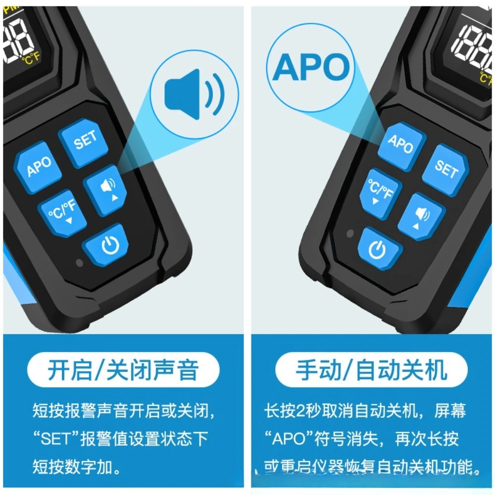 HD02C Refrigerant Leak Detector, Halogen Gas for Air Conditioner Freon & Coolant Leak Checking