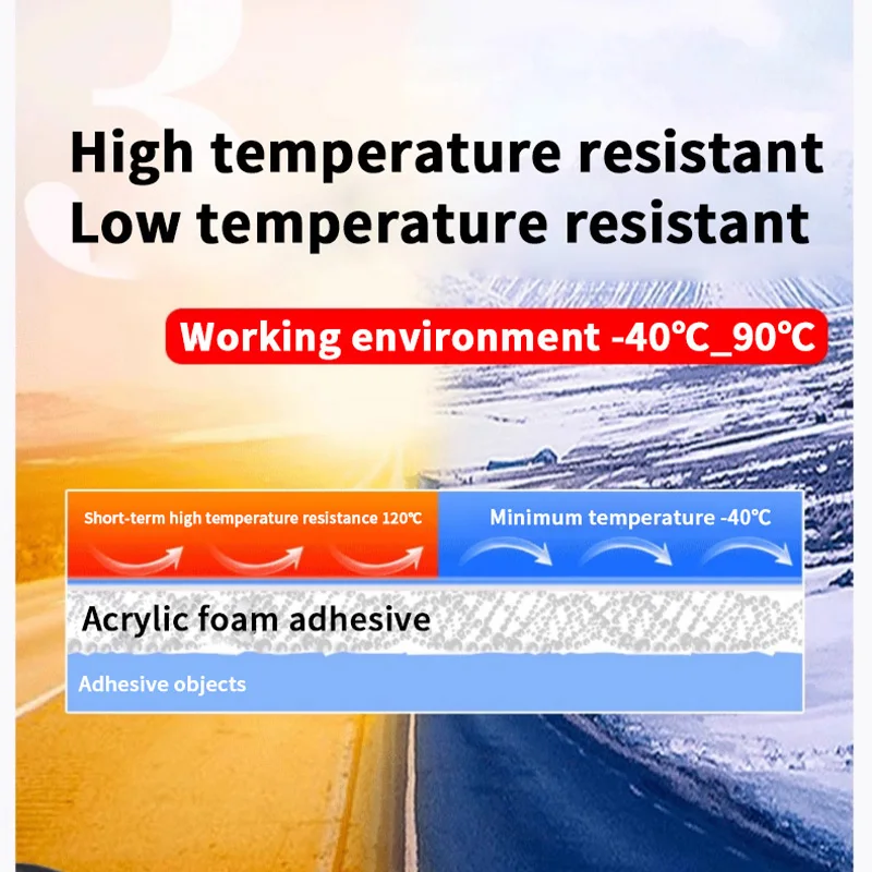 Cinta adhesiva de doble cara fuerte de 3M: fijación en paredes, uso doméstico, vehículos, formas circulares y cuadradas, adhesivo sin residuos
