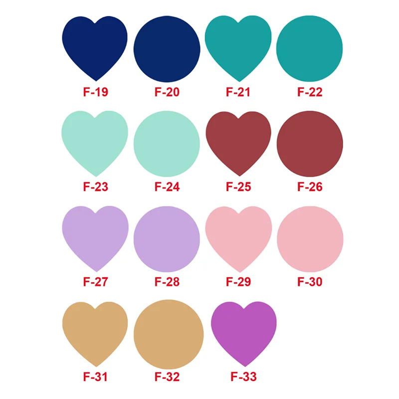 500Pcs Round Heart Blank Handmade Sticker 1inch  Kraft Paper Pink Stickers Stationery Stickers Party Gift Decorations Labels