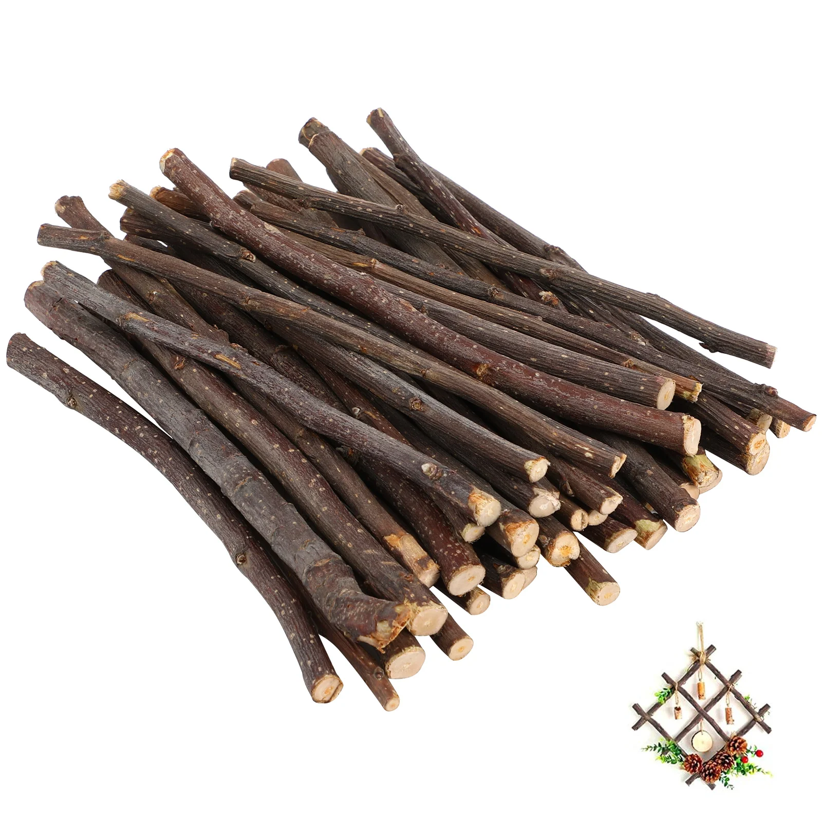 40 قطعة العصي الحرفية الخشبية الطبيعية Diy بها بنفسك الخشب عصا للزينة سجل فروع زخرفة ريفي ديكورات المنزل الحرفية توريد الحرف اليدوية #5