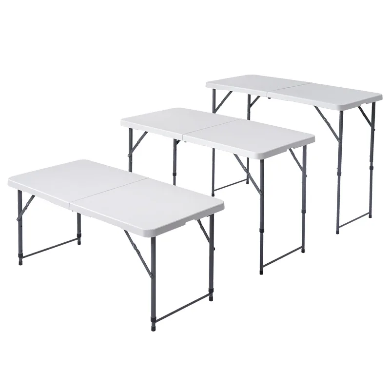 Outdoor Folding Table Portable Long Dining Table Self-drive Picnic Family Dinner Folding Table Plastic Camping Table New