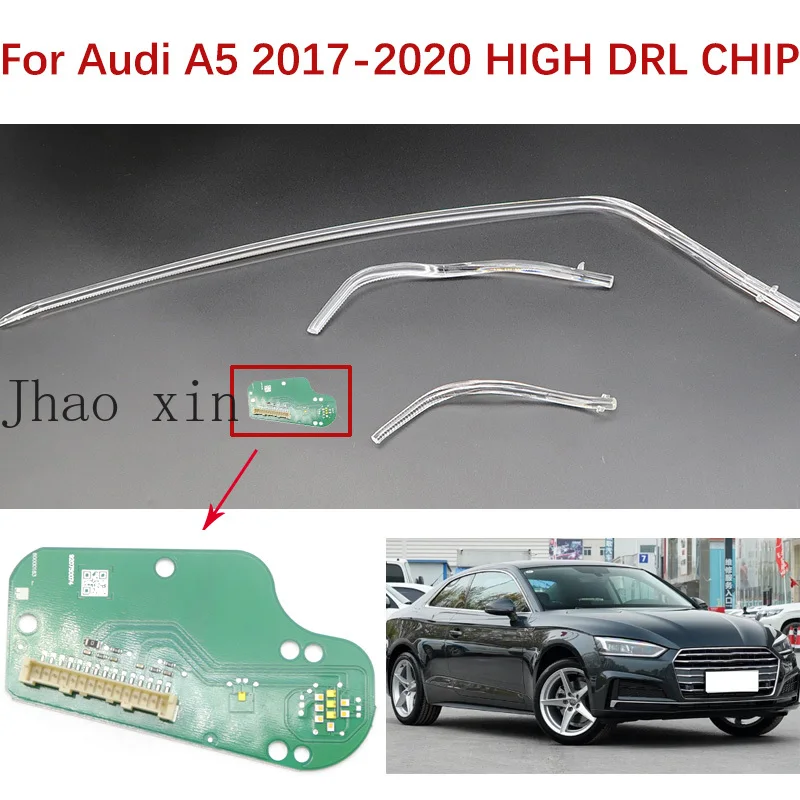 Angel Eye LED Circuit Board For Audi A5 F5 B9 White Lights 2017-2020 HIGH Coupe Auto Headlamp DRL CHIP Light Guide Strip Ballast