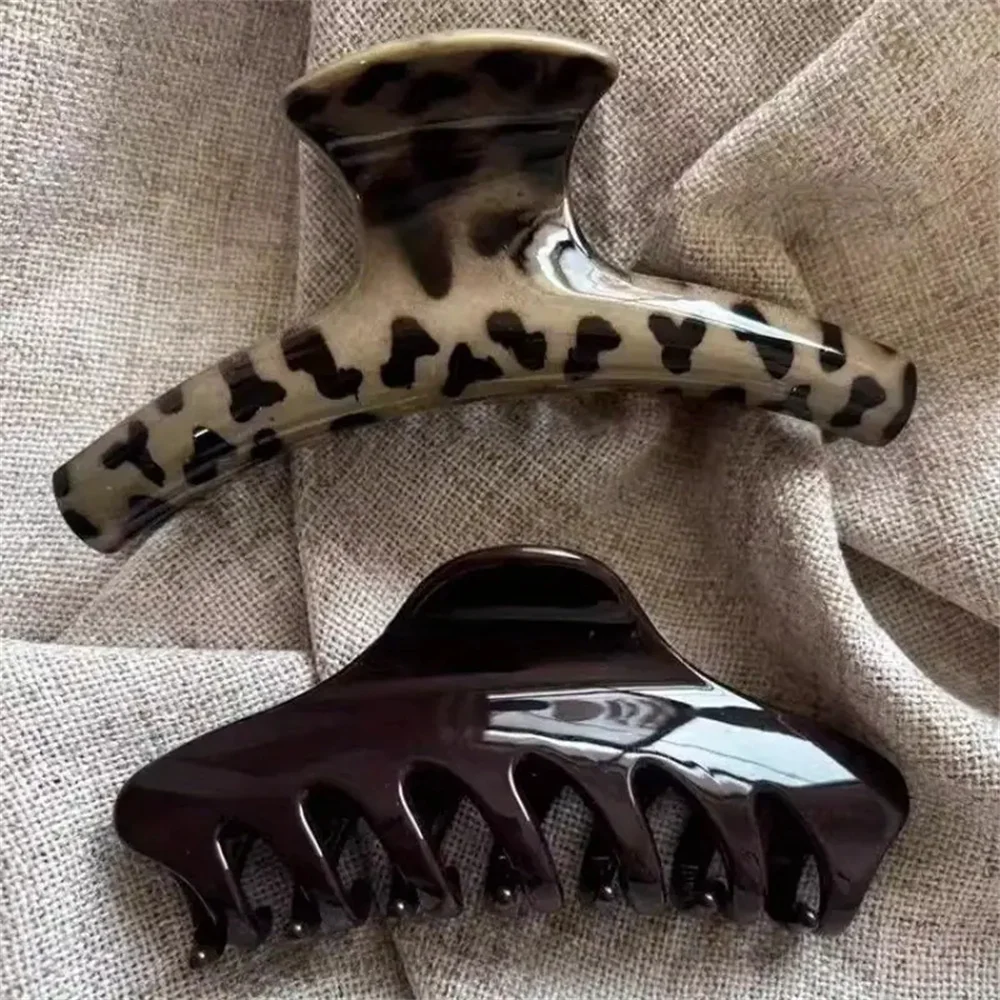 

2Pcs/set Elegant Large Size Shark Clip Hair Claw for Women - Large Capacity, Non-Slip Grip, Strong Hold