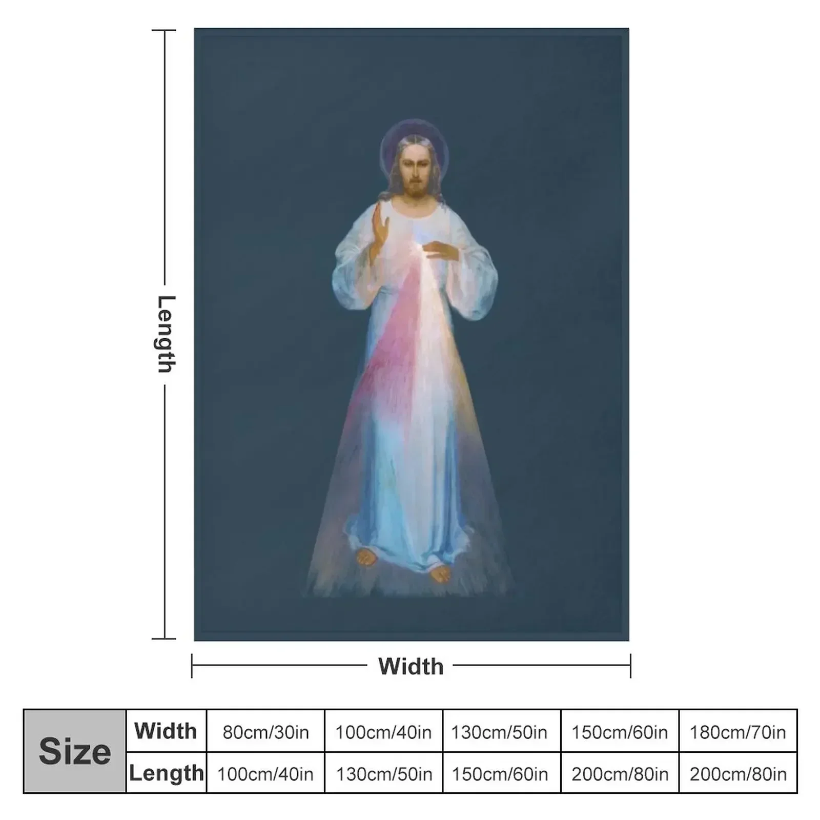 Jesus I Trust in You Throw Blanket couch cozy soft plush fuzzy picnic outdoor blanket