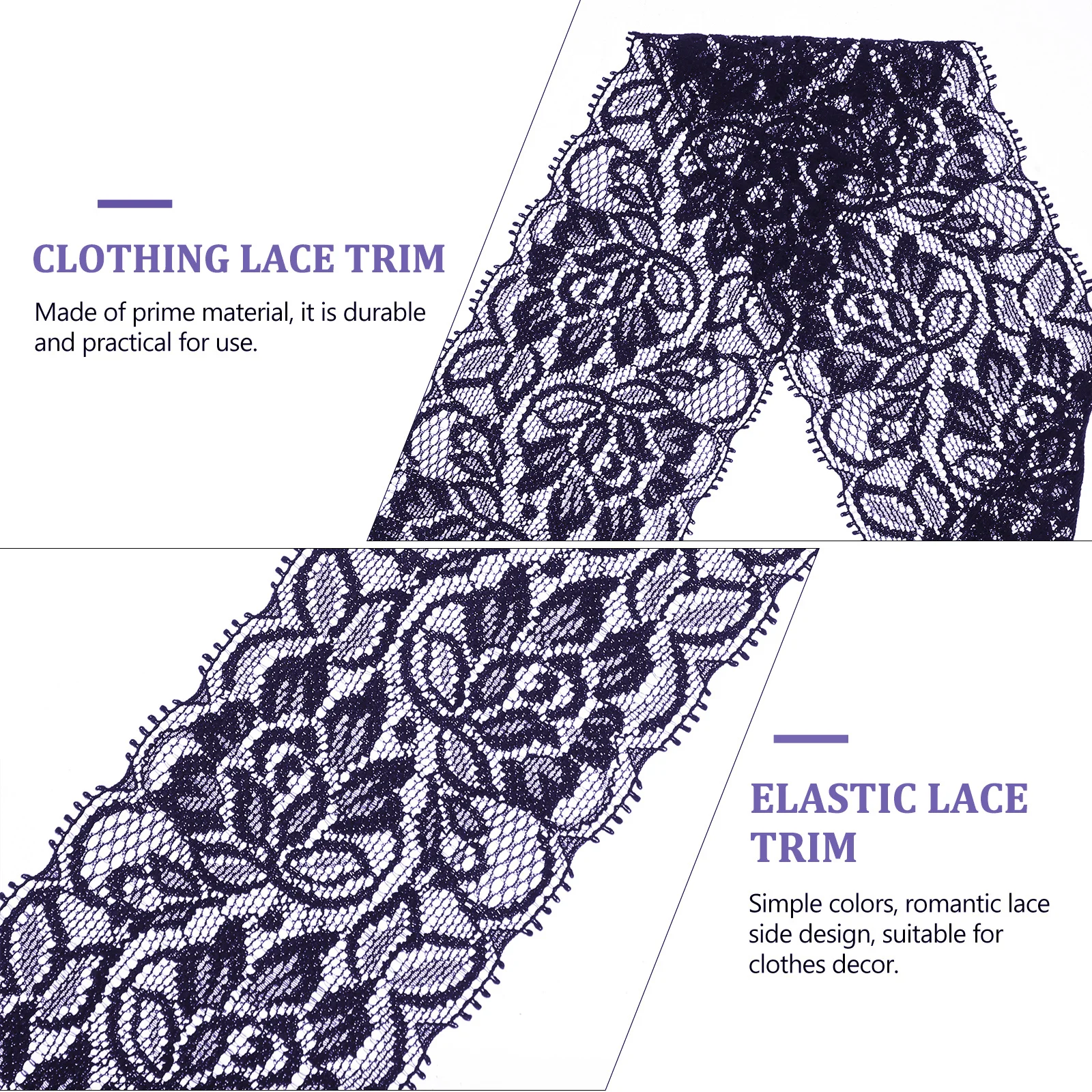 

20 Yards Lace Fabric Trim For Diy Sewing Craft Wedding Dress Decoration Elastic Lace Ribbon Clothing Accessory Garment Underwear