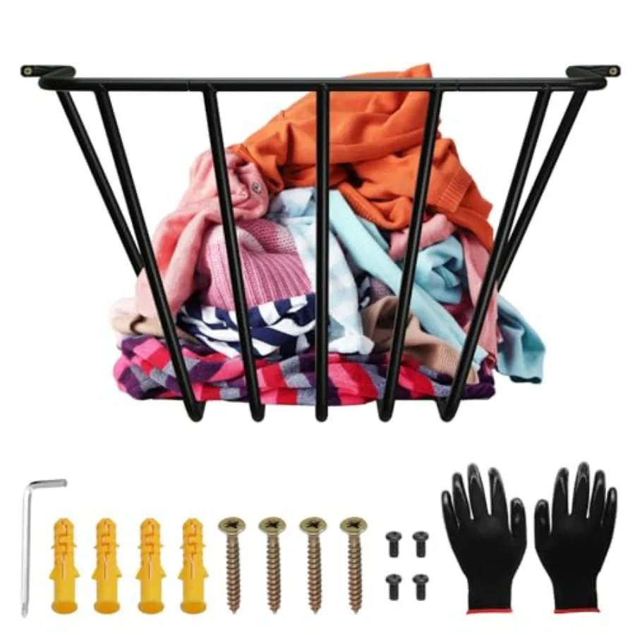 

Upgraded Throw Wall Blanket Holder Thicken Metal Wall Stuffed Animal Storage Mounted Rack Towel Quilt Blanket Toy Clothes Hangi
