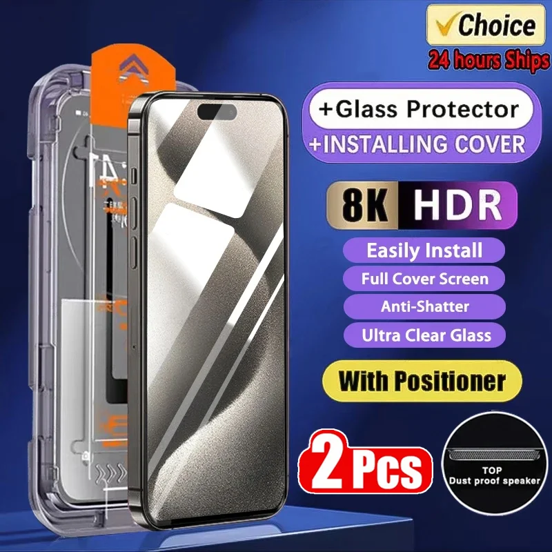 

New 8K Oleophobic Coating Dust free Installation Privacy Screen Protector For iPhone 15 14 13 12 11 Pro Max XS MAX X Matte Glass