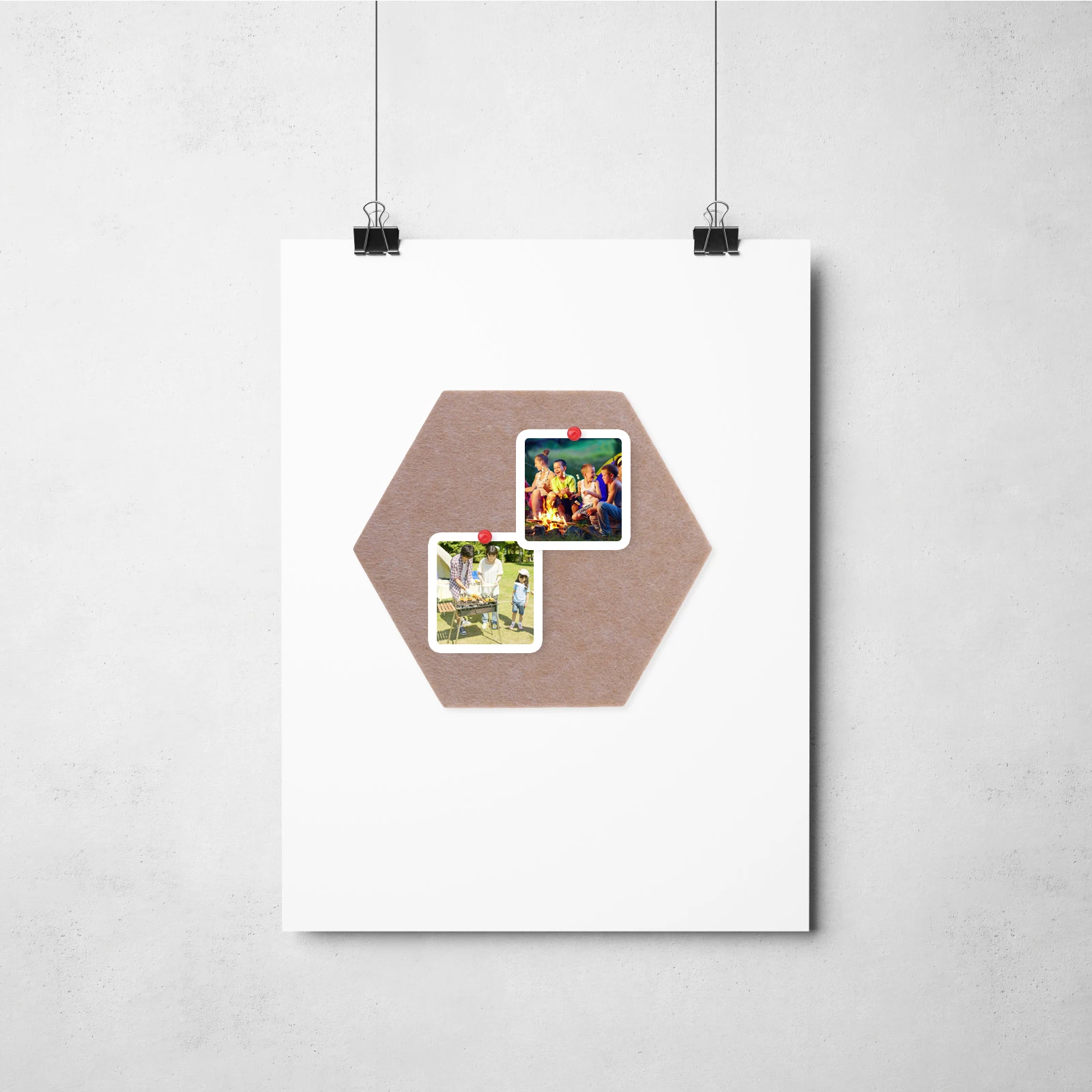 

10 Pcs Felt Tiles Bulletin Board Hexagonal Wall Decoration Cork Pin Panels Office