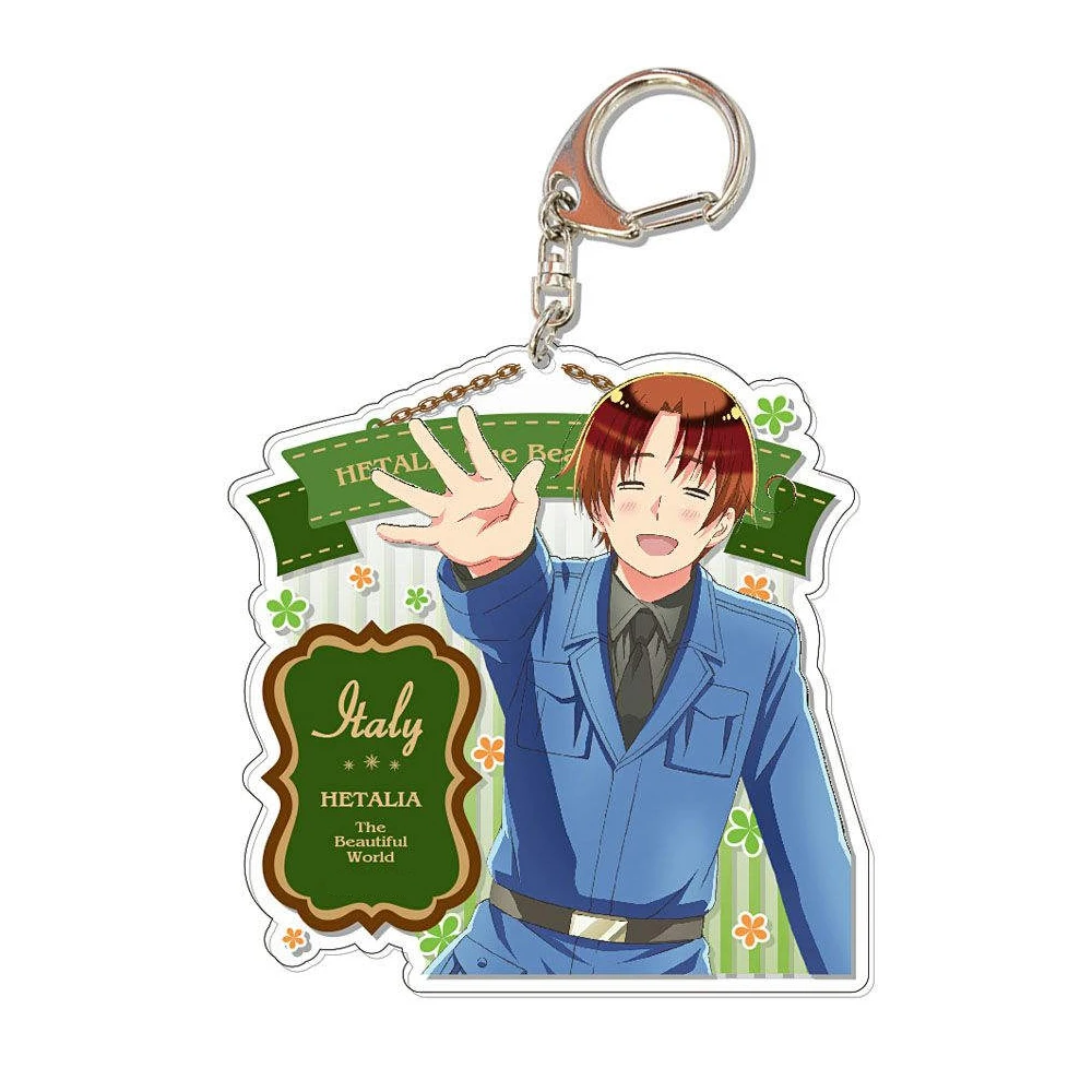 Lucky Seven Anime Peripheral Store Hetalia:The Beautiful World France China Acrylic Keychain Pendant Fans Charm Gifts About 6cm