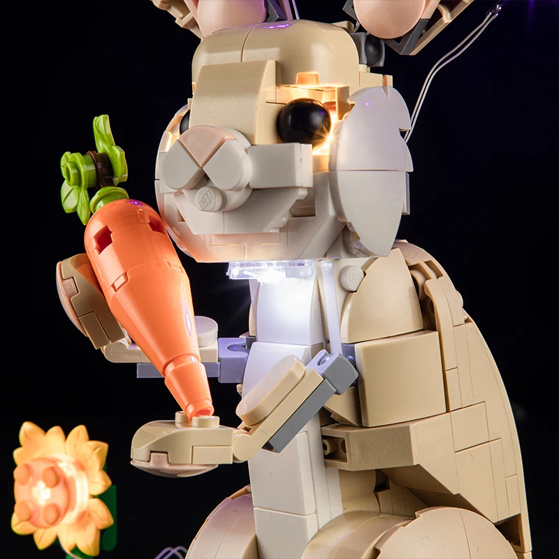 Zestaw oświetlenia LED DIY do LEGO 31162 Cute Bunny (tylko oświetlenie LED, bez modelu klocków)