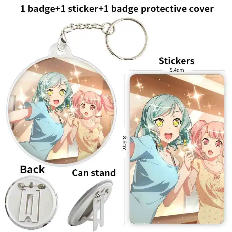 Hikawa Hina Game Anime Character Badge Brooch anchor Peripherals Pin Cartoon Trinket CosplayCute Clothes Lover Tinplate