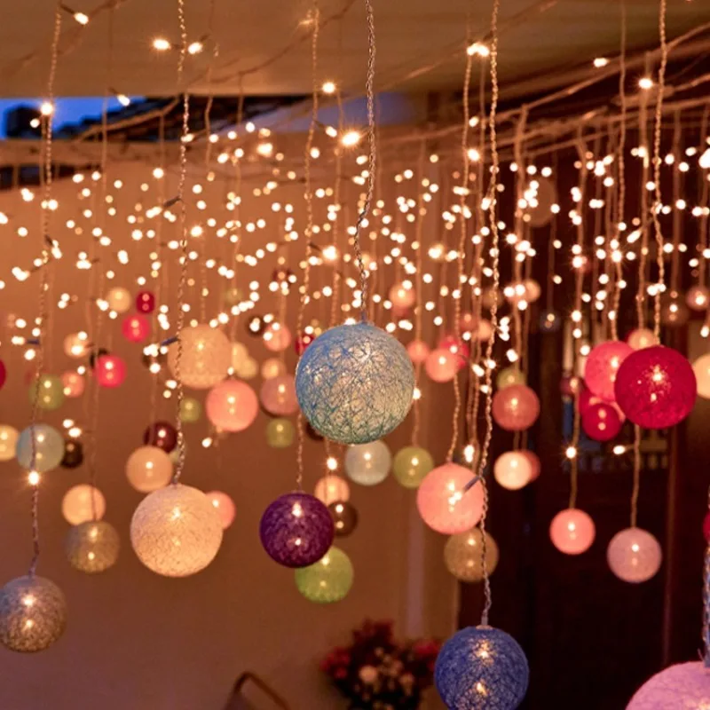 Solar romantic arrangement decorative lights led lights string flashing lights full of stars new year festival scene