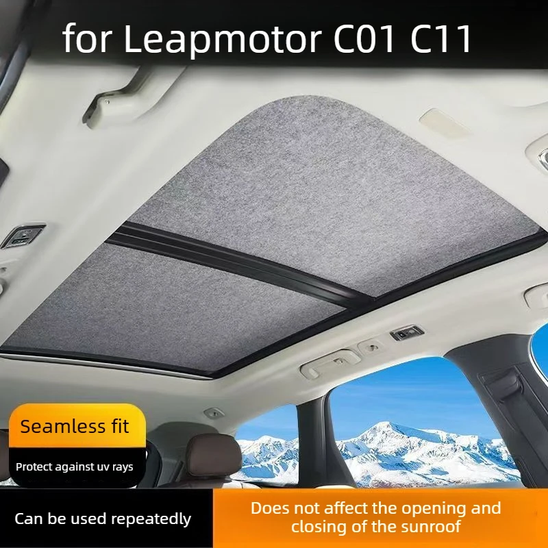 For Leapmotor C01 C11 dedicated sunroof insulation sun protection two-stage opening sunroof sunshade artifact car Accessories
