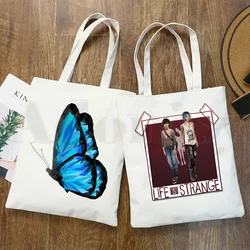 Life Is Strange Graphic Cartoon Print Shopping Bags Girls Fashion Casual Pacakge Hand Bag